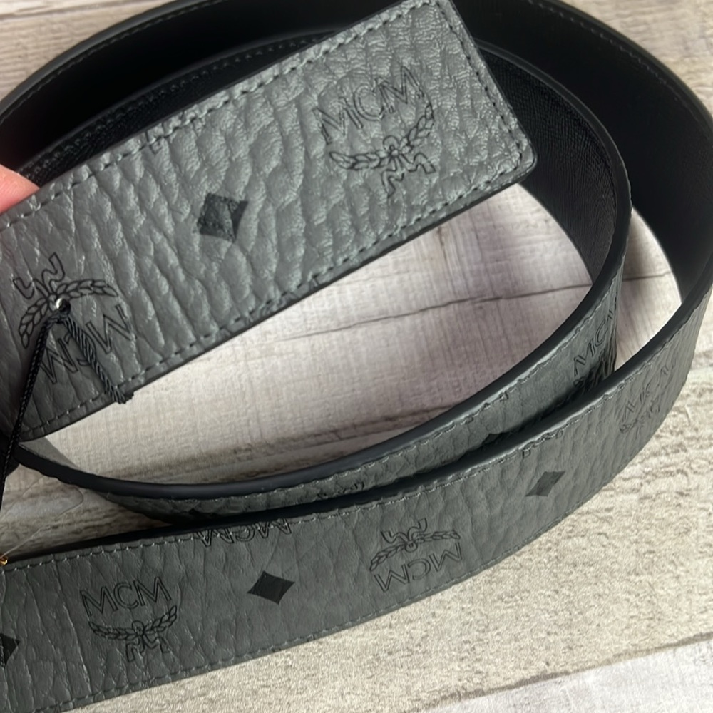 NWT MCM Claus Visetos Leather Belt - Picture 5 of 6